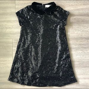 Zara Black Sparkle Holiday Dress